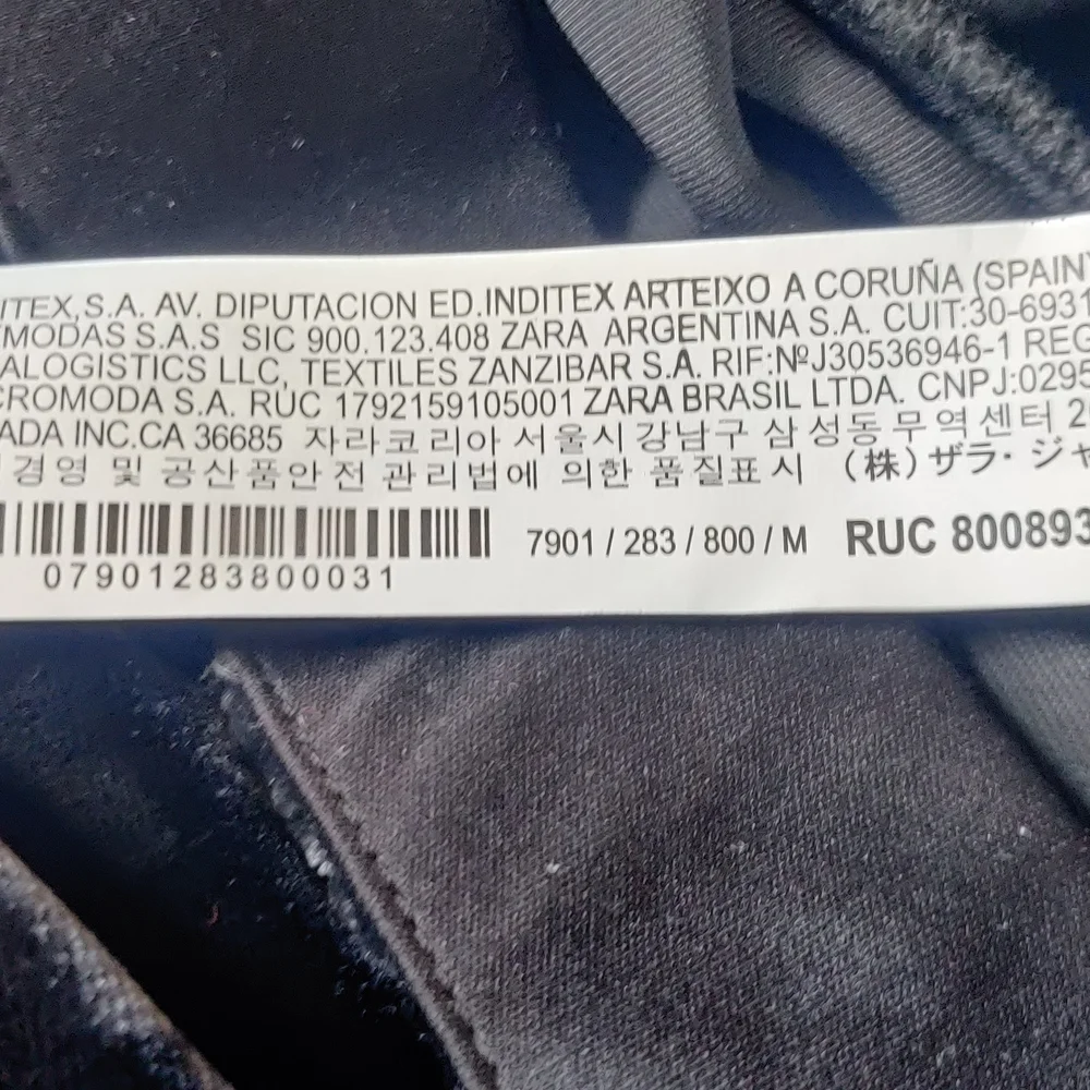 Zara Black Textured Velvet Pants - Picture 11 of 16